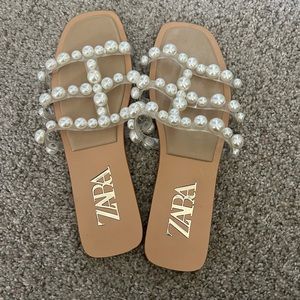 Zara Pearl Sandals